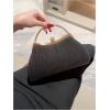 imageSweatyRocks Womens Metallic Rhinestone Studded Evening Handbag Kiss Lock Elegant Mini Clutch PurseBlack