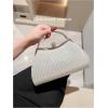 imageSweatyRocks Womens Metallic Rhinestone Studded Evening Handbag Kiss Lock Elegant Mini Clutch PurseSilver