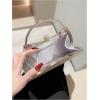 imageSweatyRocks Womens Metallic Rhinestone Studded Evening Handbag Kiss Lock Elegant Mini Clutch PurseSilver
