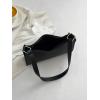 imageSweatyRocks Womens Mini PU Leather Shoulder Bag Lightweight Handle Small Handbags with Zipper Closure Solid Purse BagsBlack