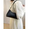 imageSweatyRocks Womens Mini PU Leather Shoulder Bag Lightweight Handle Small Handbags with Zipper Closure Solid Purse BagsBlack