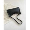 imageSweatyRocks Womens Mini PU Leather Shoulder Bag Lightweight Handle Small Handbags with Zipper Closure Solid Purse BagsBlack