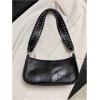 imageSweatyRocks Womens PU Leather Studded Zipper Shoulder Bag Top Handle Casual Crossbody BagBlack