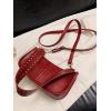 imageSweatyRocks Womens PU Leather Studded Zipper Shoulder Bag Top Handle Casual Crossbody BagBurgundy