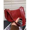 imageSweatyRocks Womens PU Leather Studded Zipper Shoulder Bag Top Handle Casual Crossbody BagBurgundy