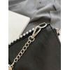 imageSweatyRocks Womens PU Leather Vintage Crossbody Bag Zipper Beaded Chain Envelope Bag Solid Bark Texture Square HandbagBlack