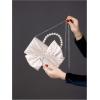 imageSweatyRocks Womens Satin Evening Bag Bow Clutch Purse Formal Party HandbagApricot