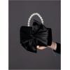 imageSweatyRocks Womens Satin Evening Bag Bow Clutch Purse Formal Party HandbagBlack Pearls