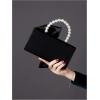 imageSweatyRocks Womens Satin Evening Bag Bow Clutch Purse Formal Party HandbagBlack Pearls