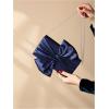 imageSweatyRocks Womens Satin Evening Bag Bow Clutch Purse Formal Party HandbagBlue