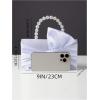 imageSweatyRocks Womens Satin Evening Bag Bow Clutch Purse Formal Party HandbagWhite