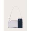 imageSweatyRocks Womens Small Crocodile Print Shoulder Bag Leather Clutch Purse Handbag with Zipper ClosureWhite