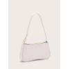imageSweatyRocks Womens Small Crocodile Print Shoulder Bag Leather Clutch Purse Handbag with Zipper ClosureWhite