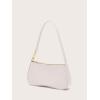 imageSweatyRocks Womens Small Crocodile Print Shoulder Bag Leather Clutch Purse Handbag with Zipper ClosureWhite