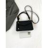 imageSweatyRocks Womens Tote Handbag Small Textured Knot Strap Crossbody PurseBlack