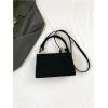 imageSweatyRocks Womens Tote Handbag Small Textured Knot Strap Crossbody PurseBlack