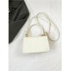 imageSweatyRocks Womens Tote Handbag Small Textured Knot Strap Crossbody PurseWhite