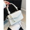 imageSweatyRocks Womens Tote Handbag Small Textured Knot Strap Crossbody PurseWhite