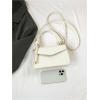 imageSweatyRocks Womens Tote Handbag Small Textured Knot Strap Crossbody PurseWhite