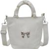 imageSweatyRocks Womens Bucket Bag Bow Shoulder Bag Crossbody Handbag Handle Satchel PurseBeige
