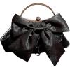 imageSweatyRocks Womens Cute Bow Decor Clutch Purse Evening Handbag Prom Crossbody BagsBlack