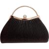 imageSweatyRocks Womens Metallic Rhinestone Studded Evening Handbag Kiss Lock Elegant Mini Clutch PurseBlack