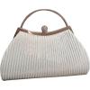 imageSweatyRocks Womens Metallic Rhinestone Studded Evening Handbag Kiss Lock Elegant Mini Clutch PurseSilver