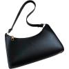 imageSweatyRocks Womens Mini PU Leather Shoulder Bag Lightweight Handle Small Handbags with Zipper Closure Solid Purse BagsBlack