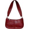 imageSweatyRocks Womens PU Leather Studded Zipper Shoulder Bag Top Handle Casual Crossbody BagBurgundy