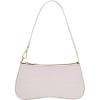 imageSweatyRocks Womens Small Crocodile Print Shoulder Bag Leather Clutch Purse Handbag with Zipper ClosureWhite