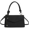 imageSweatyRocks Womens Tote Handbag Small Textured Knot Strap Crossbody PurseBlack