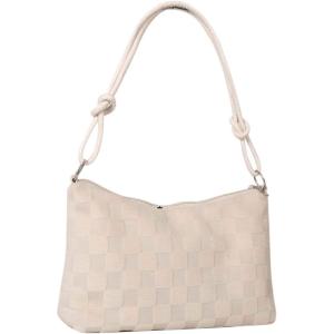 imageSweatyRocks Womens Hobo Purse Checkered Zip Up Shoulder Bag Casual HandbagBeige