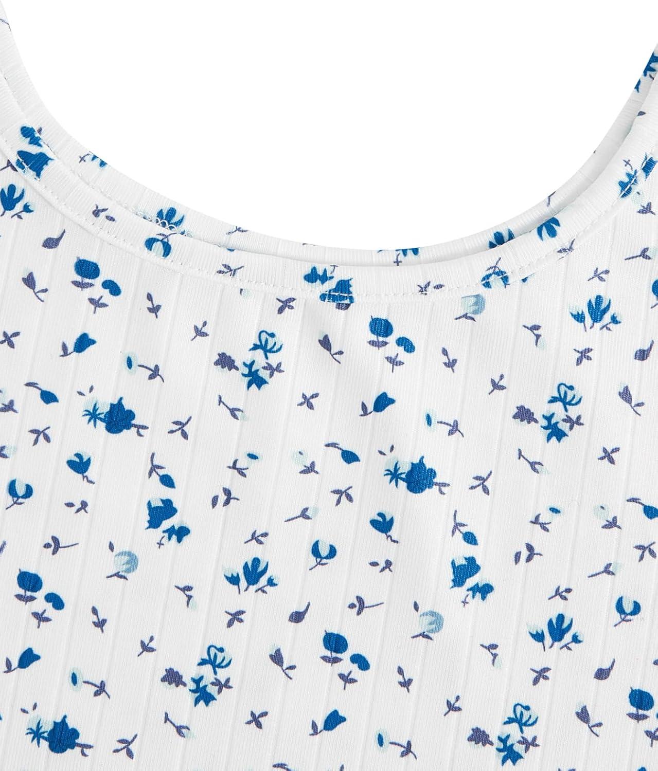 imageSweatyRocks Womens Casual Summer Floral Print Sleeveless Stretch Crop Tank TopFloral White