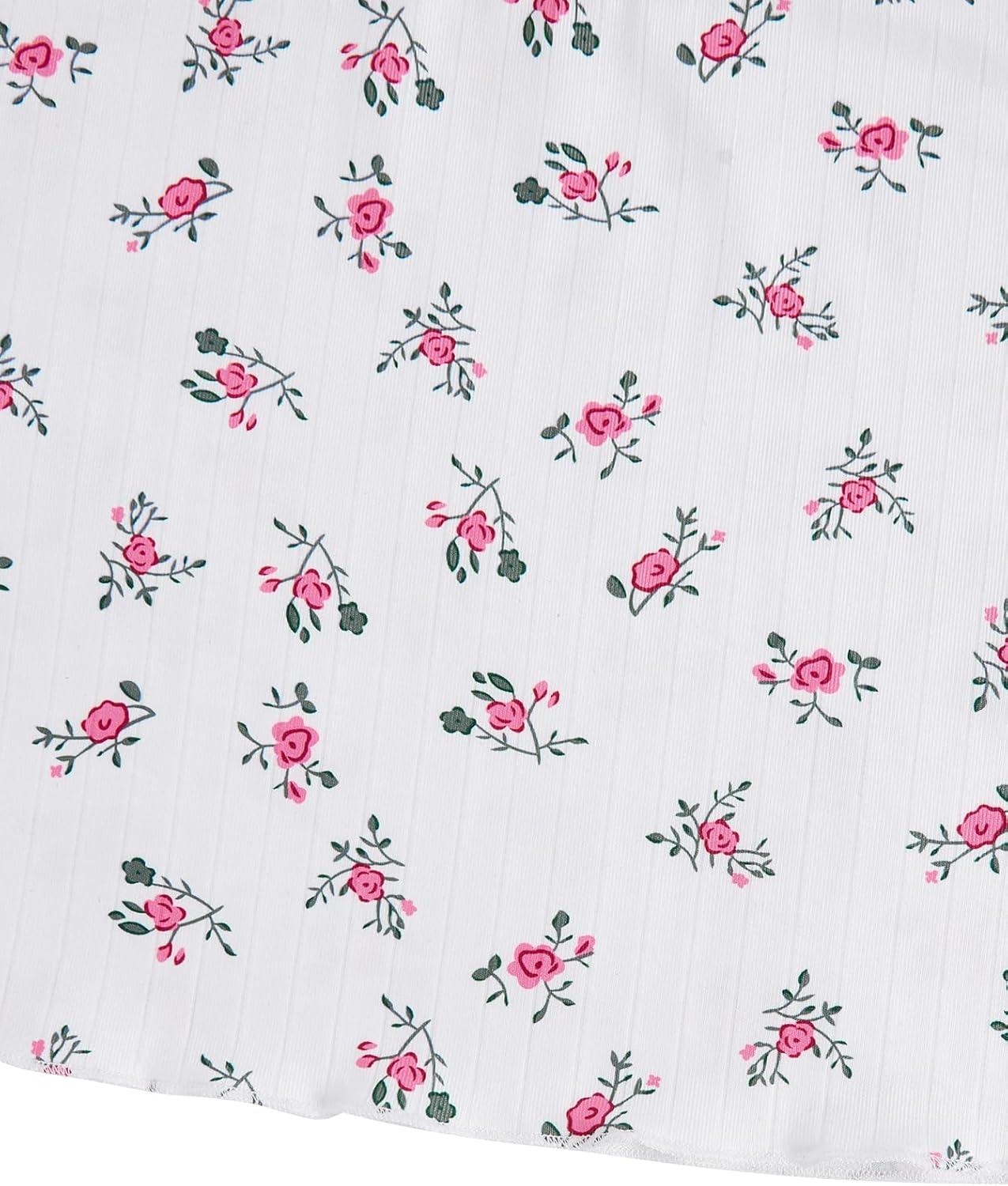 imageSweatyRocks Womens Casual Summer Floral Print Sleeveless Stretch Crop Tank TopWhite and Red