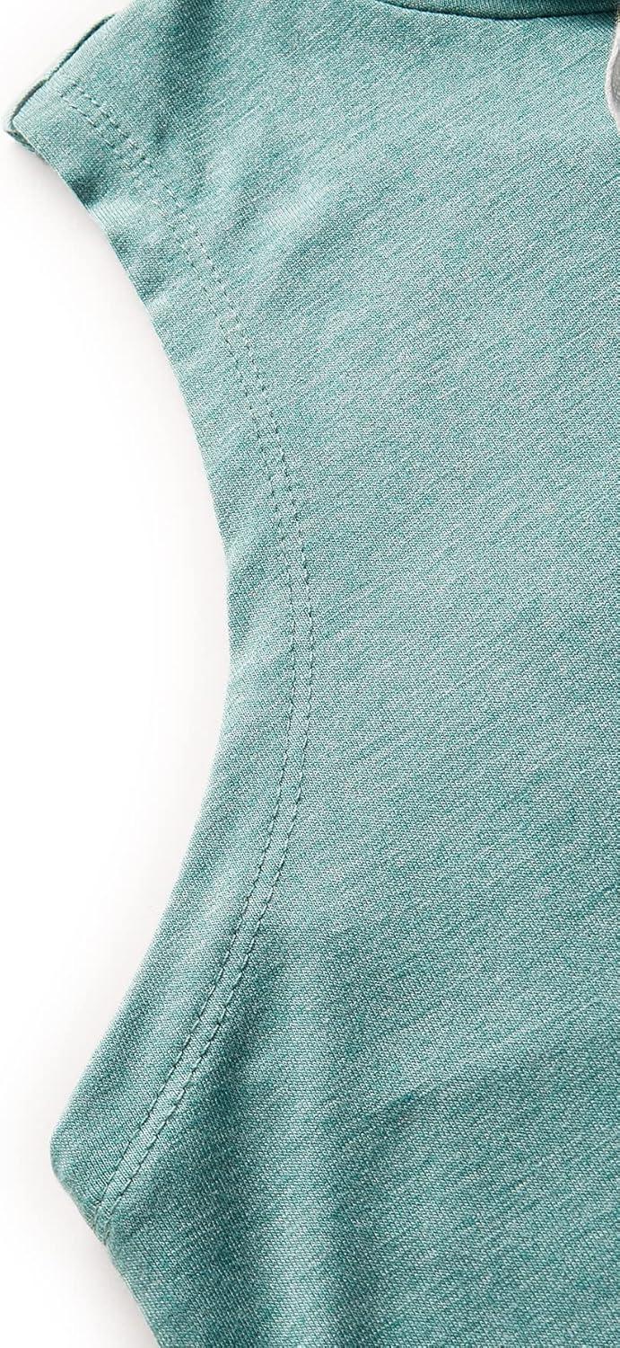 imageSweatyRocks Womens Summer Sleeveless Hooded Tank Top TShirt for Athletic Exercise Relaxed BreathableArmy Green