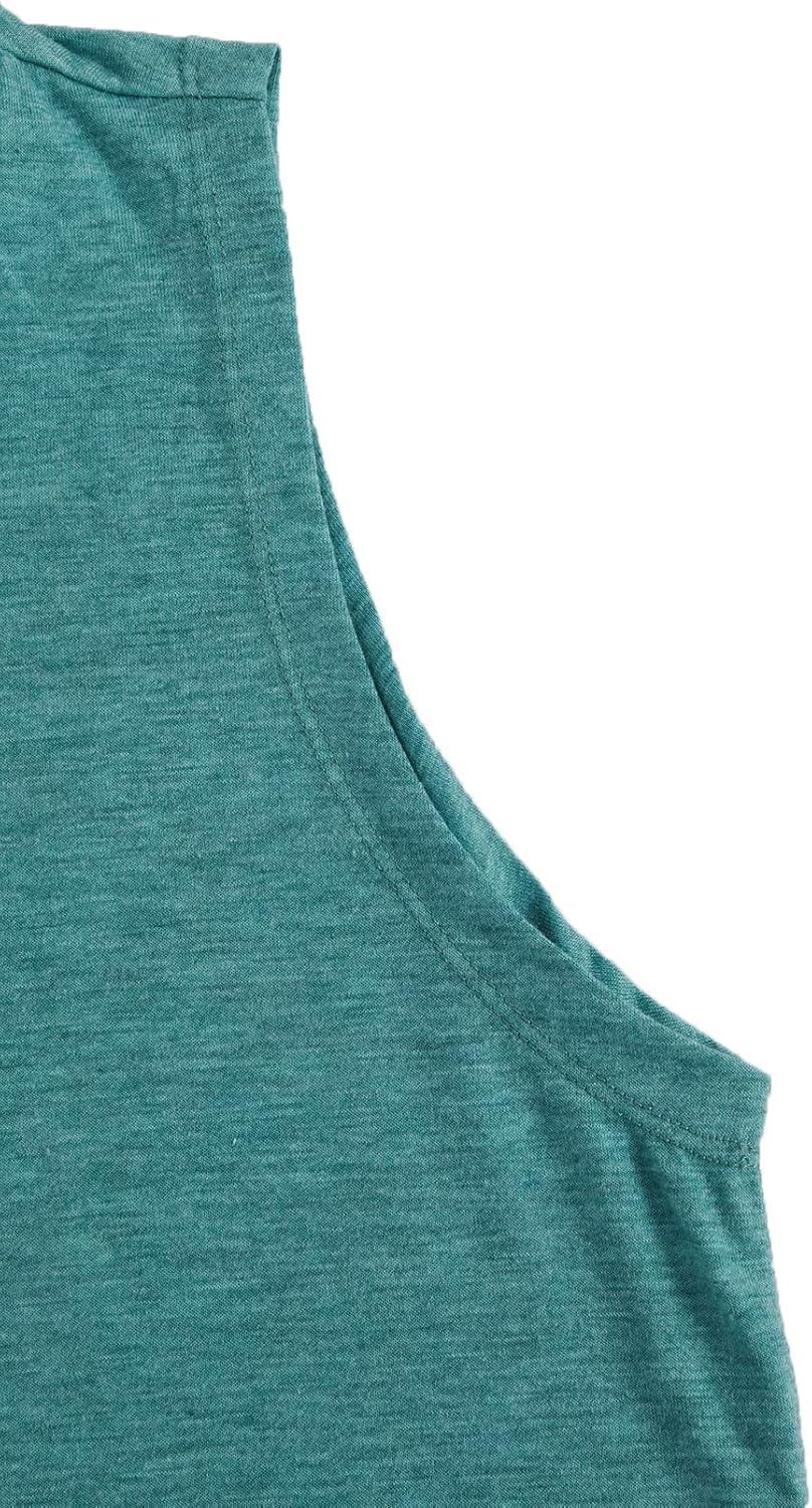 imageSweatyRocks Womens Summer Sleeveless Hooded Tank Top TShirt for Athletic Exercise Relaxed BreathableBlue Pale