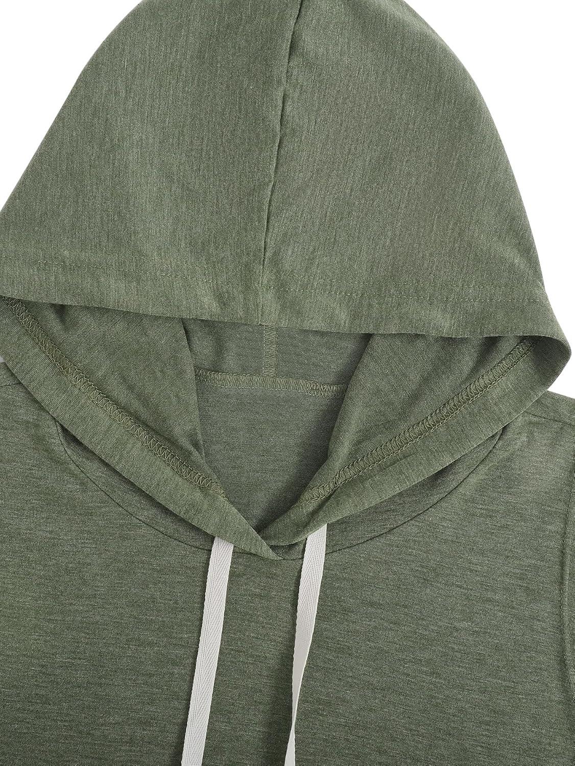 imageSweatyRocks Womens Summer Sleeveless Hooded Tank Top TShirt for Athletic Exercise Relaxed BreathableDark Green