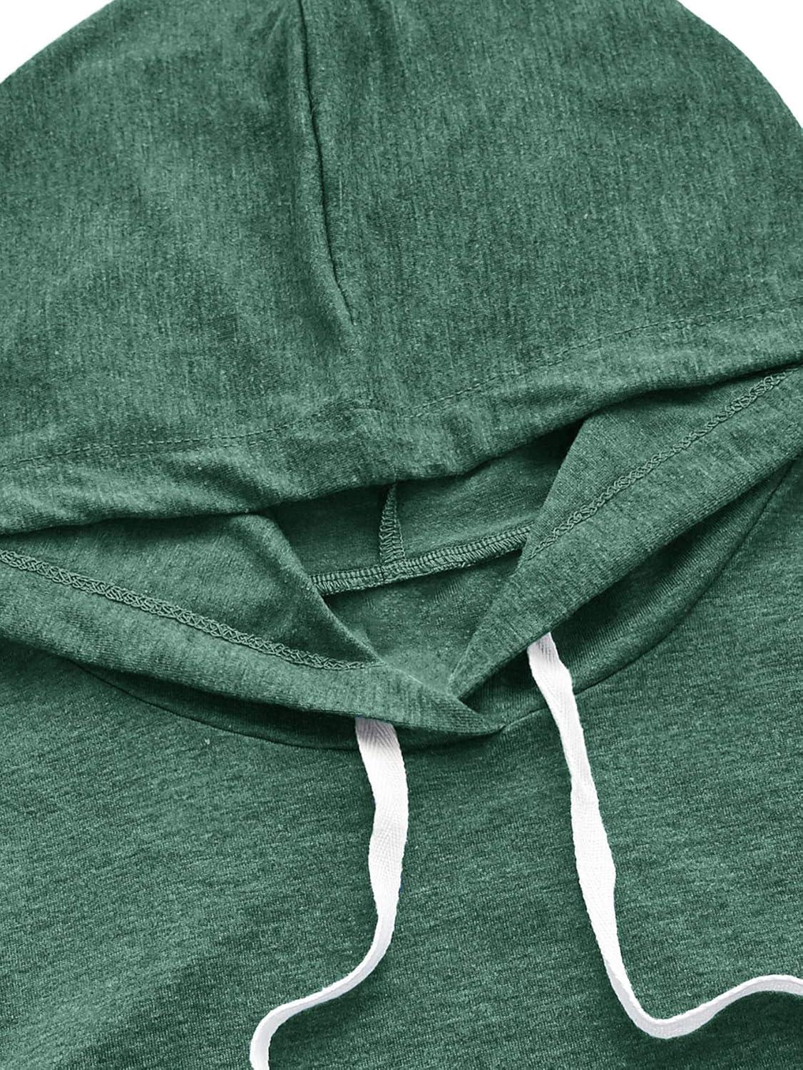 imageSweatyRocks Womens Summer Sleeveless Hooded Tank Top TShirt for Athletic Exercise Relaxed BreathableDeep Green
