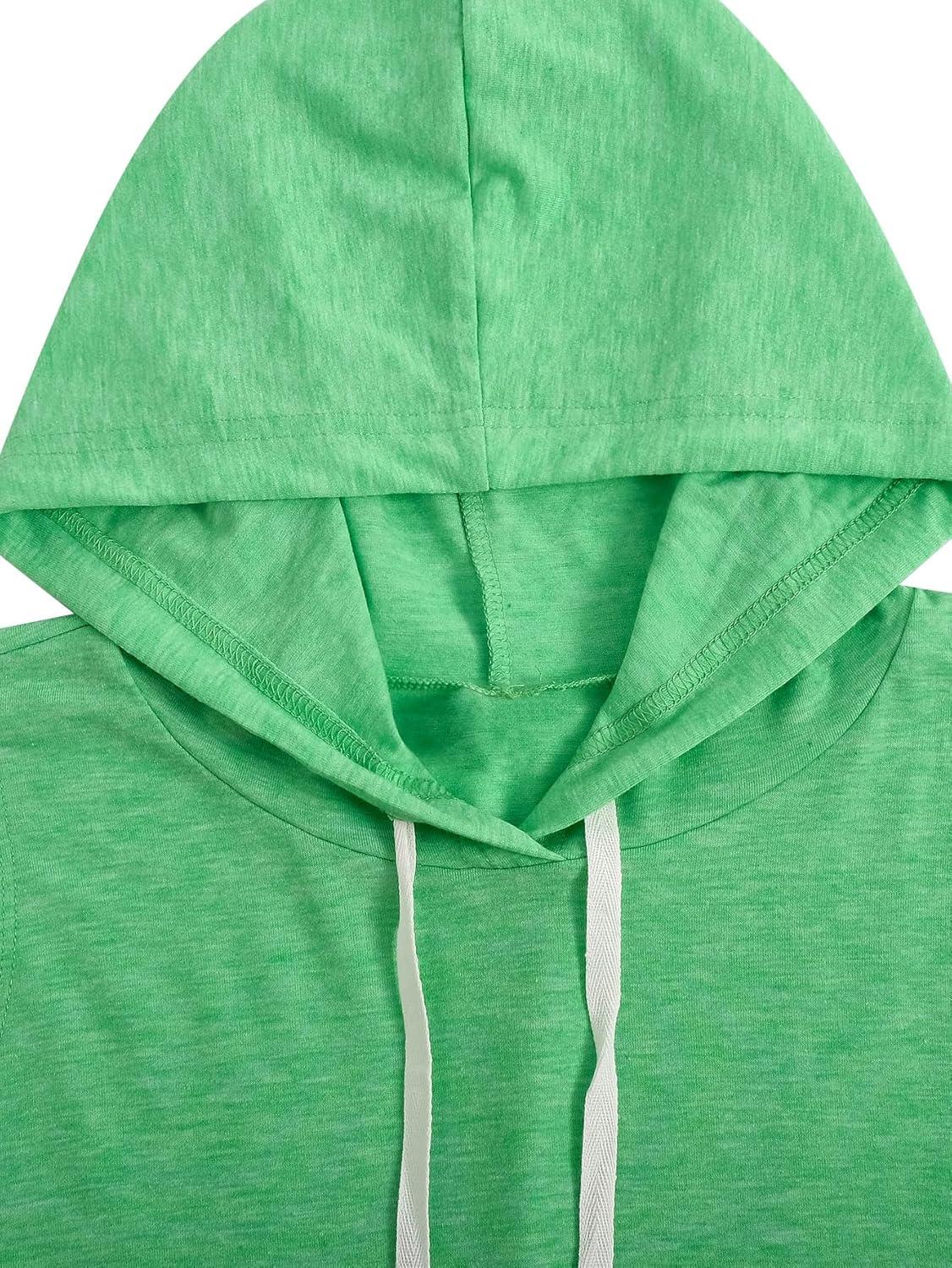 imageSweatyRocks Womens Summer Sleeveless Hooded Tank Top TShirt for Athletic Exercise Relaxed BreathablePlain Green