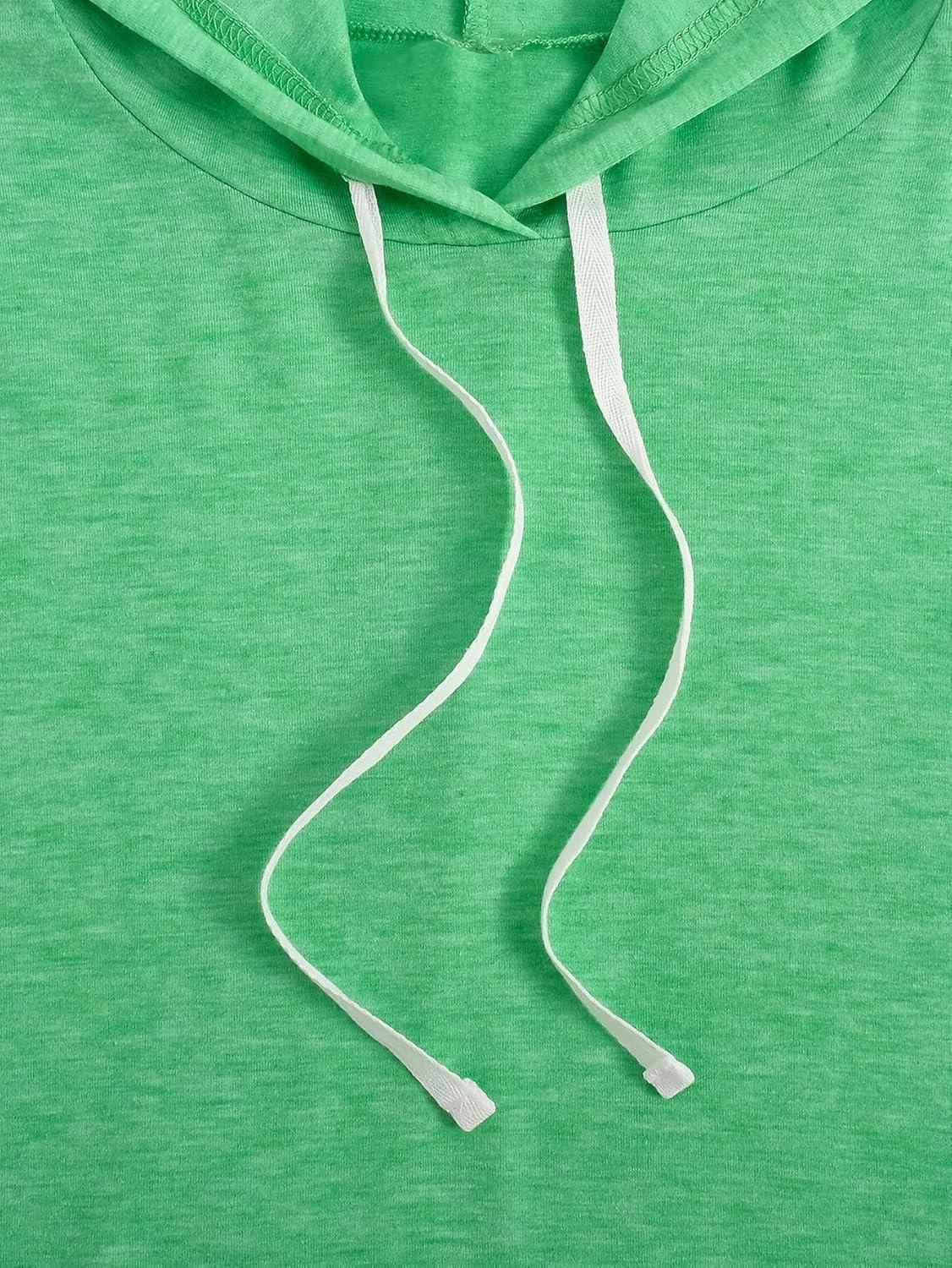 imageSweatyRocks Womens Summer Sleeveless Hooded Tank Top TShirt for Athletic Exercise Relaxed BreathablePlain Green