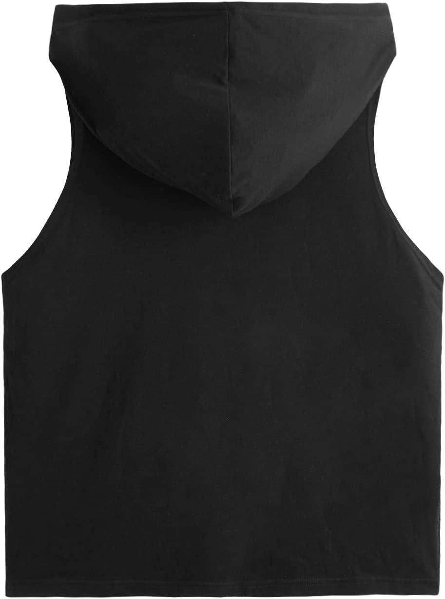 imageSweatyRocks Womens Summer Sleeveless Hooded Tank Top TShirt for Athletic Exercise Relaxed BreathablePocket Black