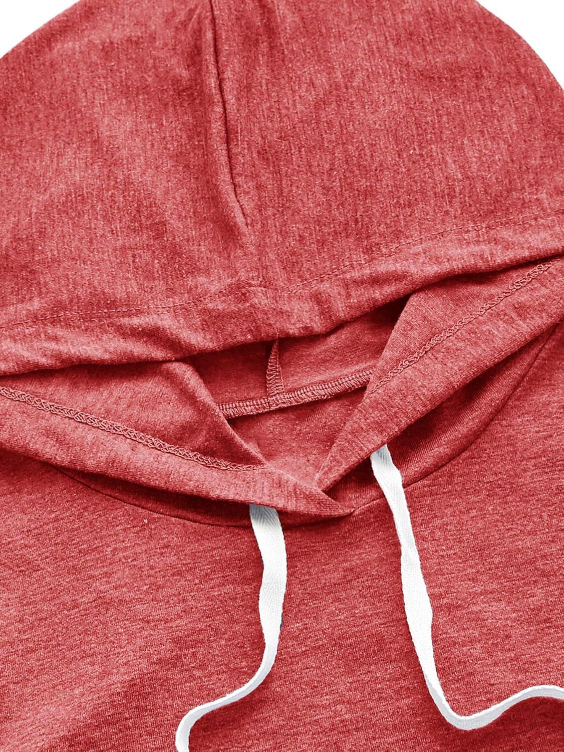 imageSweatyRocks Womens Summer Sleeveless Hooded Tank Top TShirt for Athletic Exercise Relaxed BreathableRed