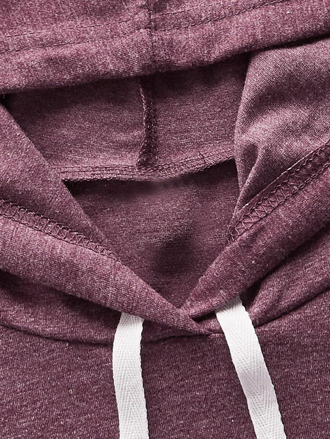 imageSweatyRocks Womens Summer Sleeveless Hooded Tank Top TShirt for Athletic Exercise Relaxed BreathableRed Violet