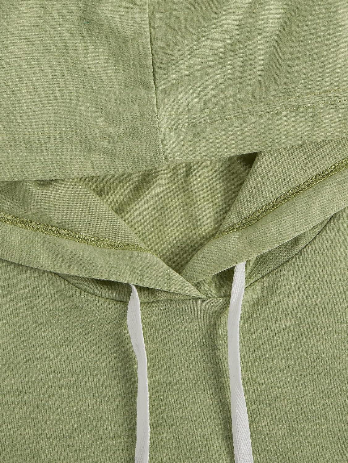 imageSweatyRocks Womens Summer Sleeveless Hooded Tank Top TShirt for Athletic Exercise Relaxed BreathableSolid Green