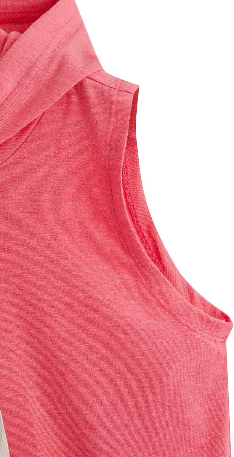 imageSweatyRocks Womens Summer Sleeveless Hooded Tank Top TShirt for Athletic Exercise Relaxed BreathableSolid Hot Pink