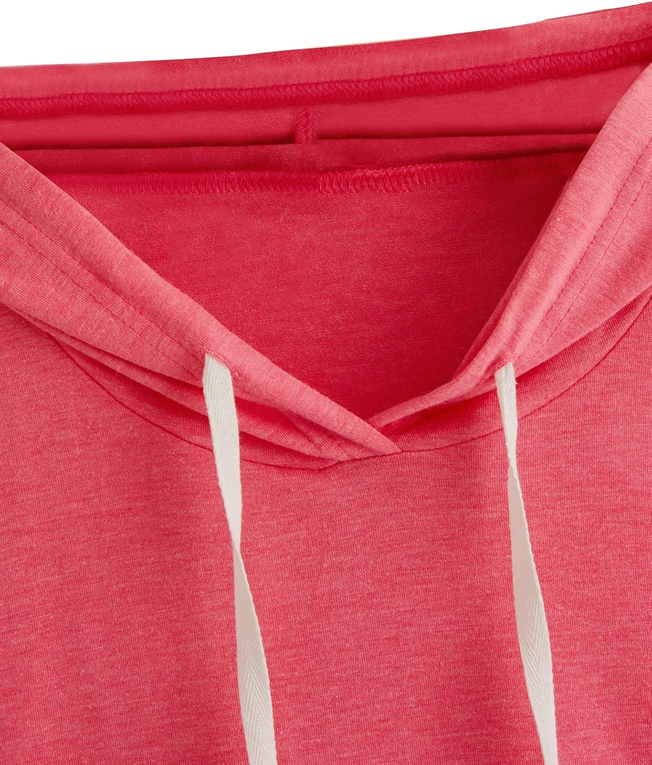 imageSweatyRocks Womens Summer Sleeveless Hooded Tank Top TShirt for Athletic Exercise Relaxed BreathableSolid Hot Pink