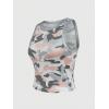 imageSweatyRocks Womens Camo Print Sleeveless Round Neck Tank Top Slim Fit Workout Vest TopsMulticolor