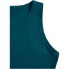 imageSweatyRocks Womens Casual Sleeveless Stretchy Ribbed Knit Shirt Racerback Crop Fringe Tank topTeal Blue