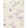 imageSweatyRocks Womens Casual Summer Floral Print Sleeveless Stretch Crop Tank TopApricot and Purple