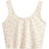 imageSweatyRocks Womens Casual Summer Floral Print Sleeveless Stretch Crop Tank TopBeige Pink Floral